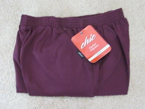 Chic Comfort Collection Pull Up Jean Pants Womens/Misses 10P  NWT Maroon - Picture 1 of 3