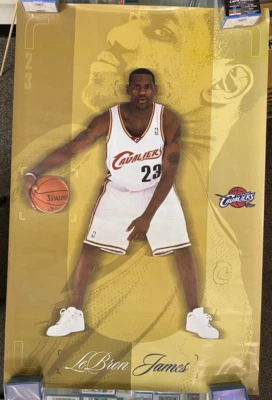 Póster Costacos Lebron James 2003 dorado/blanco 34" X 22" Cleveland Cavaliers Foto 1 de 4