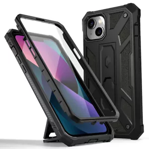 Funda para Apple iPhone 14 | Poética Resistente Resistente a Prueba de Golpes Cubierta Negra Mate - Imagen 1 de 6