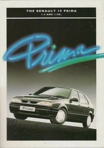 Renault 19 Prima 1993-94 UK Market Foldout Sales Brochure 1.4 1.9D - Picture 1 of 1