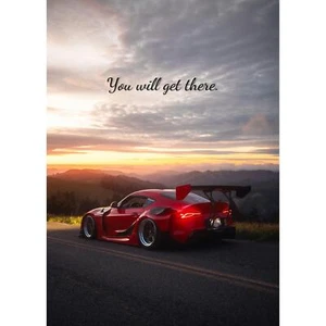 Motivational Poster – Toyota Supra Mk5 Inspiring Text #002 - Picture 1 of 14