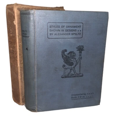 1906, 1st, SLIPCASE, STYLES OF ORNAMENT, ALEXANDER SPELTZ, ARCHITECTURE, ART - Image 1 of 4