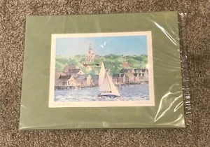 Robert E KENNEDY 9x12” UNFramed PRINT “Nantucket Sail” matted - sealed - Picture 1 of 9