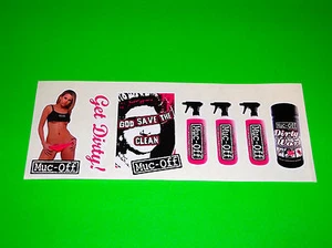 MUC - OFF ATV UTV QUAD BMX MOTOCROSS MOTORCYCLE MAN CAVE GARAGE DECALS STICKERS - Picture 1 of 1