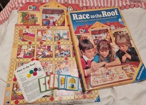 Race to the Roof - Rare Vintage Kids Board Game - Complete - 1980s - Picture 1 of 9