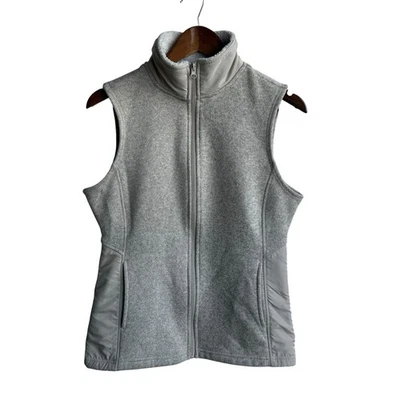 Chaleco para mujer Faded Glory talla S cremallera completa cuello alto avena B-20 Foto 1 de 4