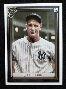⭐🦄 2021 Topps Gallery - Lou Gehrig #139 🆓📦 - Picture 1 of 2