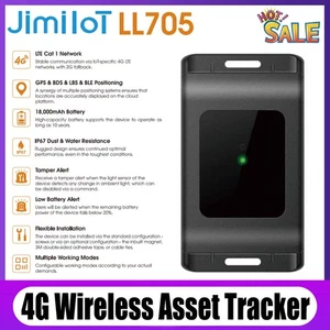 Jimiiot LL705 4G LTE Wireless GPS Tracker GPS+BDS+LBS+BLE Positioning W/ Battery - Picture 1 of 5
