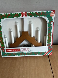 Vintage Christmas Oak Coloured Candle Arch Bridge Konstsmide - Unused Boxed - Picture 1 of 4