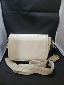 Universal Thread Flap Crossbody Bag Off White & Black NEW - Picture 1 of 7