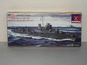 Midship 1/700 Scale USS Henley DD-391, Gridley Class Destroyer - Picture 1 of 1