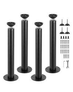4er Möbelfüße Höhenverstellbar Bettfüße Sofafuß Sockelfüße - Bild 1 von 8