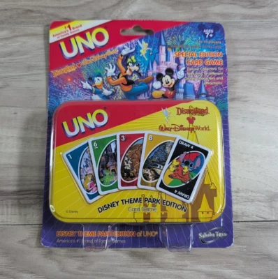 Vintage UNO Special Edition Card Game DISNEY THEME PARK Mattel Disneyland (RARE) - Image 1 of 4