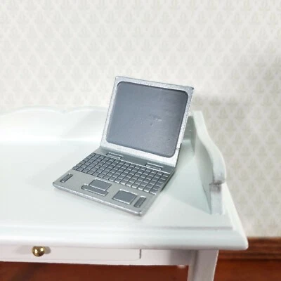 Dollhouse Modern Laptop Computer Metal 1:12 Scale Miniature - Image 1 of 4