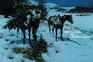 Marlboro Cigarettes Cowboy Come To The Flavor Original Vintage Print Ad 1988!! - Picture 1 of 1