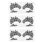  3 Pairs Lace Eyeliner Stickers Black Eyeshadow Face Tattoo Shimmer