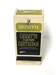 Zenith Cassette C-60 Magnetbandkassette im Original Spender Vintage 11 Kassetten - Bild 1 von 21