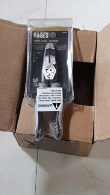 Klein Tools J215-8CR 8 in. Hybrid Pliers with Crimper - Brand New - Image 1 of 2