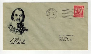 1931 SIGNED HPS ADDON FDC 690 POLAND GENERAL CASIMIR PULASKI PITTSBURG Black - Picture 1 of 1