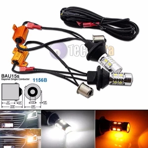 Bau15s 1156B Single-Filament Dual-Color Switchback LED DRL Turn Signal Light Kit - Picture 1 of 6