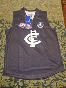 NWT Carlton Blues Home Footy Guernsey Football Jumper Youth Large Size 12 - Picture 1 of 4