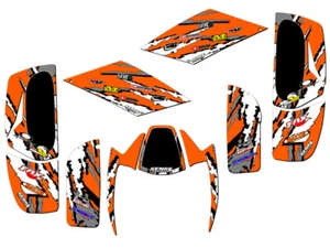 All Years DS 650 SHREDDER Orange Senge Graphics Kit Compatible with Can-Am - Picture 1 of 7