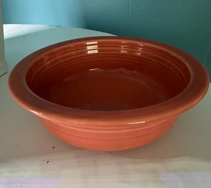 Fiesta Bowl Orange Vegetable Serving Fiestaware Homer Laughlin 8 3/8" Lead Free - Picture 1 of 3