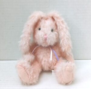 Russ Berrie Co Sorbet Pink Bunny Rabbit Plush Stuffed Animal Toy Vintage 