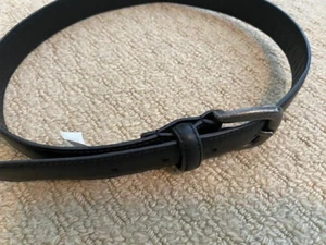 Janie and Jack Black Leather Belt - Size 4-5 - Black - Picture 1 of 5