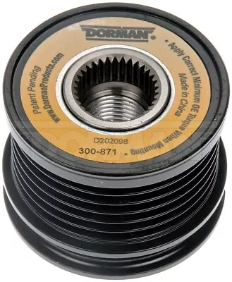 Dorman 300-871 Alternator Clutch Pulley fits Volkswagen models 028903119AA - Image 1 of 4