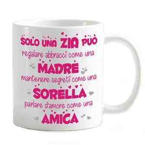 Tazza personalizzata abbracci Nonna Zia Madrina Madre Sorella Amica NATALE - Foto 1 di 34