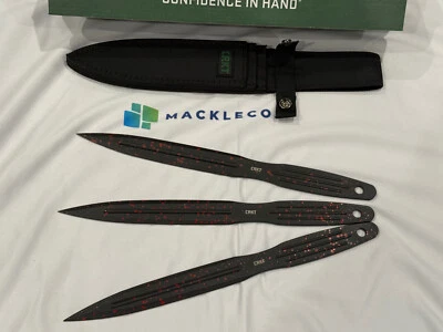 CRKT Onion Throwing Knives K930RKP Sheath 6.25" Qty 3  Spear Point NEW - Image 1 of 4