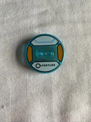 Disco E Lego Dimensions Trans-Light Blue 4 x 4 x 2/3 Chell 71203 Portal 2 Foto 1 de 4