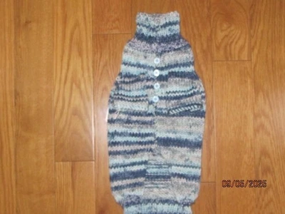 Hand Knit Unisex Dog Sweater size M/L - Image 1 of 2