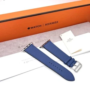 Hermès Blue Agate Simple Tour Band for Apple Watch 42mm Series 10 Case - Zdjęcie 1 z 8
