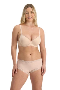 Womens Jockey Parisienne Cotton Boyleg Underwear Undies Briefs Dusk - Picture 1 of 4