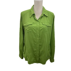 Neu ohne Etikett Columbia leichtes Wandershirt Damen XL Rollärmel grün - Bild 1 von 9