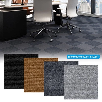 5-30X Carpet Tiles 20" x 20" Retail Office Home Shop Bedroom Commercial Flooring - Image 1 of 4