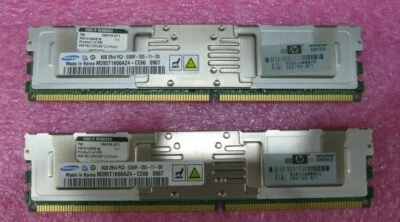 16GB KIT (2*8GB Dimm) Samsung M395T1K66AZ4-CE66 2RX4 PC2-5300F HP 398709-071 - Image 1 of 3