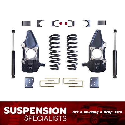 3"/5" Drop Spindle Lowering Kit For 2009-2014 Ford F150 w/ Flip Kit, Shocks Foto 1 de 4