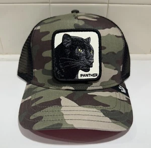 Goorin Bros Black Panther Farm Camo Camouflage Mesh Back Trucker Snapback Hat - Picture 1 of 5