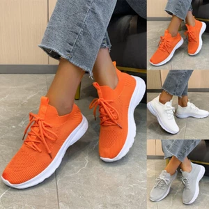 Damen Walking Socken Schuh Elastisch Strick Slipper Laufen Jogging Yoga Tennis Sneaker - Bild 1 von 19