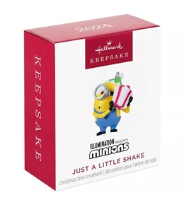2024 Hallmark Keepsake Ornament Minions Just A Little Shake Miniatura Deco Mini - Imagen 1 de 4