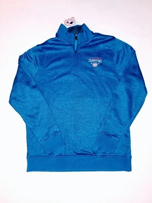 $85 Under Armour Storm 1/4 Zip Sz. M Chicago Cubs 2016 World Series Champions UA - Image 1 of 3