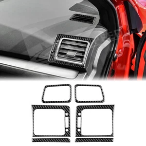 For Subaru WRX 2015-21 Carbon Fiber Interior Middle Console Air Vent Cover Trim - Picture 1 of 7