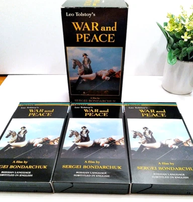 Tolstoys War And Peace 1967 original Russian lang version w/English subtitles EC - Image 1 of 4