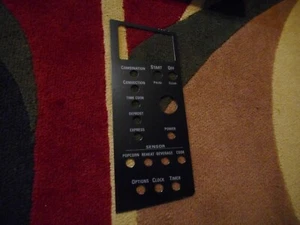 GE Microwave Control Panel Overlay Decal NEW Part Free Shipping (C-3) - Picture 1 of 5