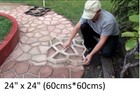 LARGE 60x60 cms 24x24" Big Garden Paving Pavement Walk Maker Mold DIY Path Mould