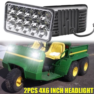 4X6" LED Headlight White For Deere Gator 4x2 AMT 600 622 626 High Power - Picture 1 of 14