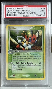 Ledian EX Team Rocket Returns Reverse Holo 23/109 PSA 9 Mint Pokémon 2004 - Picture 1 of 10